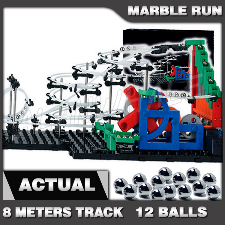 Running Gear Track - 860cmレール マーブルラン ギア駆動 階段迷路 レース ローラーコースター