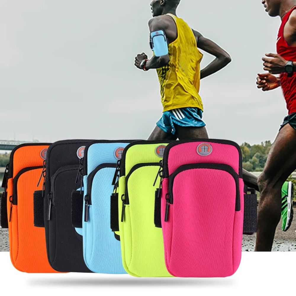 Running Gear Backpack - 耐久性のあるネオプレンスポーツアームバンド電話ケース通気性メッシュ防水アームバッグブラックブルーグリーンランニングアクセサリーユニバーサル