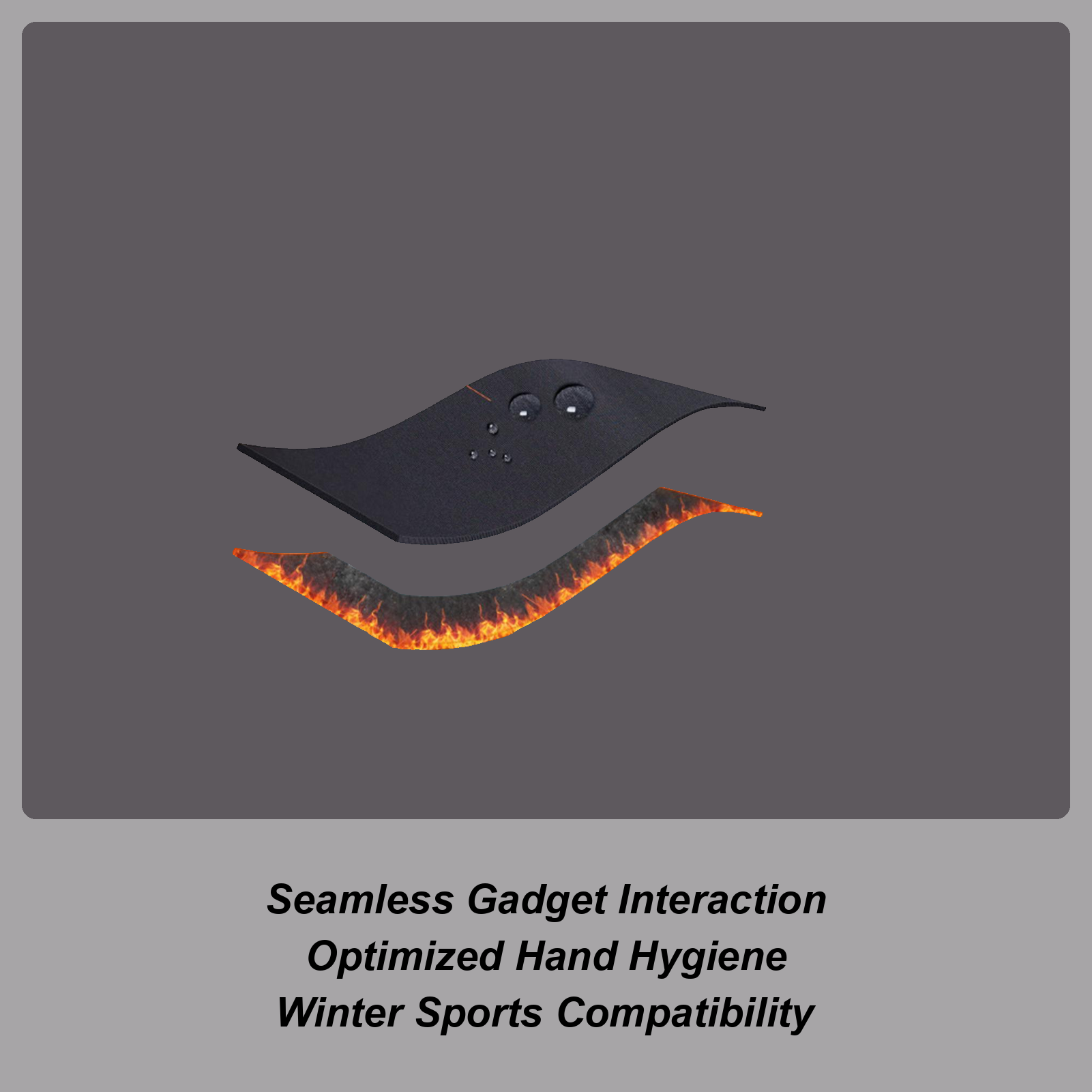 Running Gear In Snow - 冬用暖かい手袋 防風 タッチスクリーン対応 寒さ対策 スノーグローブ ランニング