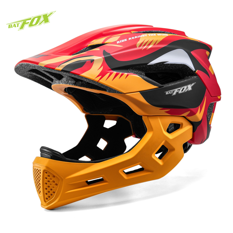 BATFOX キッズフルフェイスバイクヘルメット取り外し可能 - Running Gear Kids のレビューと価格