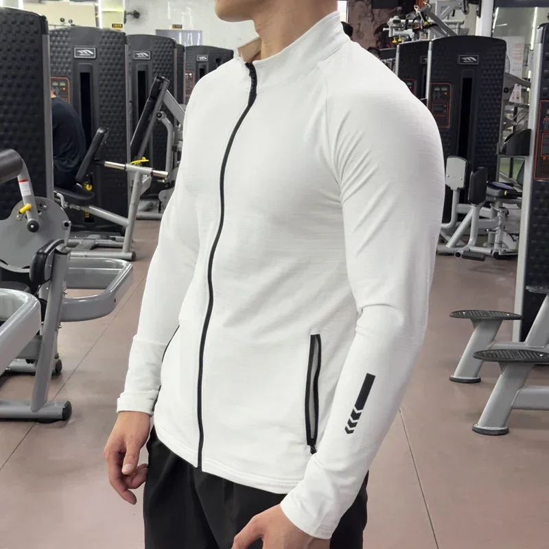 メンズジムタイツ,ランニングジャケット,伸縮性のあるアウター - Running Gear Jacket のレビューと価格