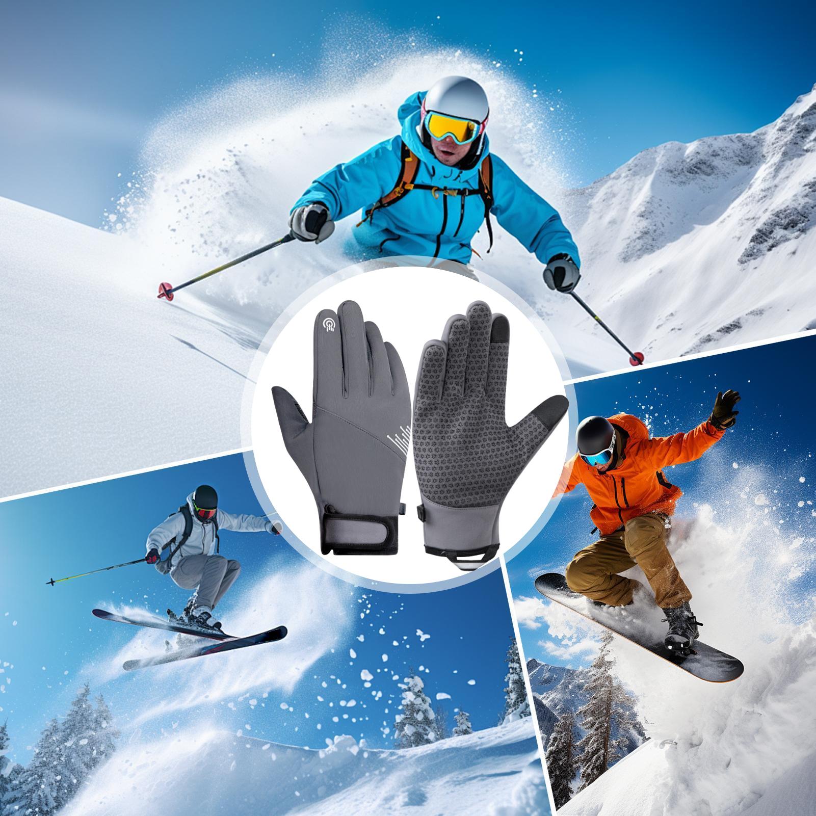 暖かい手袋 防風 タッチスクリーン対応 寒さ対策ギア スノー - Running Gear In Snow のレビューと価格