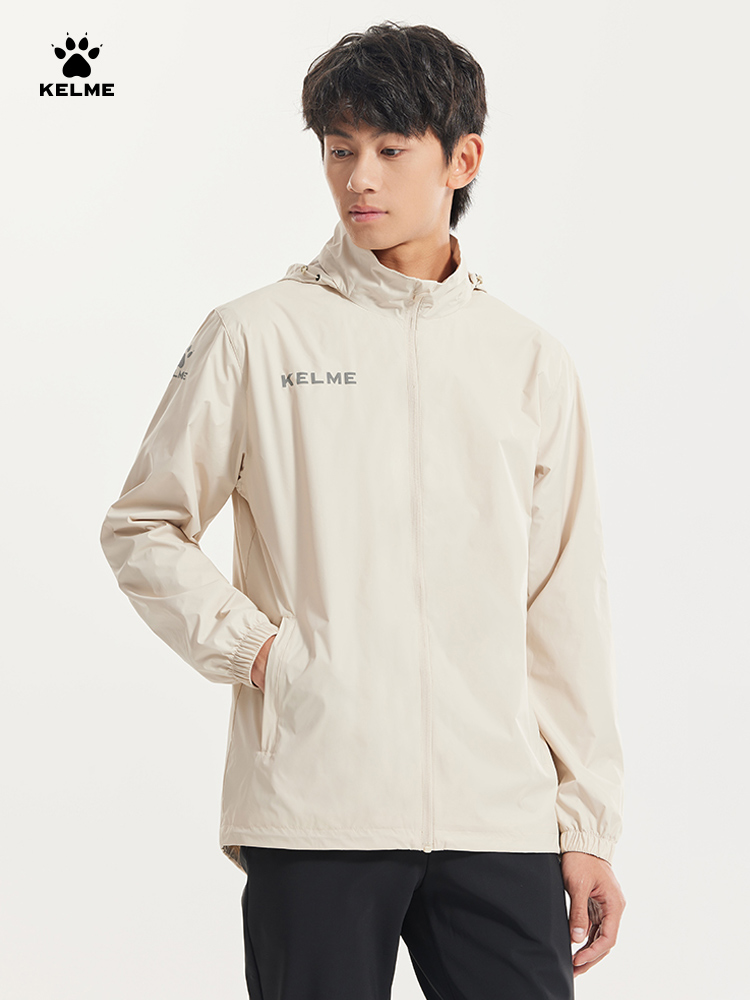 Kelme-メンズスポーツウインドブレーカー、防風、サッカー - Running Gear Jacket のレビューと価格