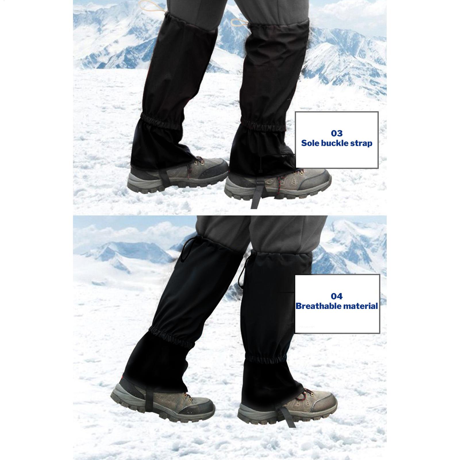 ブーツゲートル 2 ピース屋外スノーシューゲートル狩猟用ふく - Running Gear In Snow のレビューと価格
