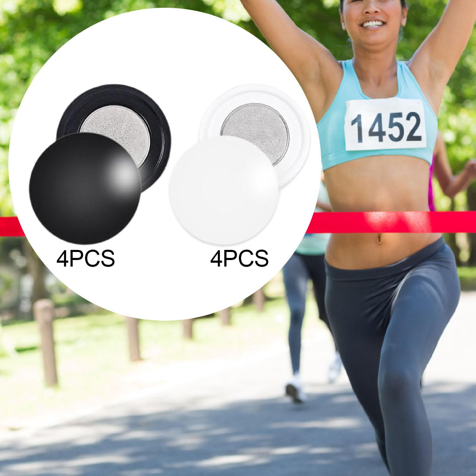 4 ペア磁気レースよだれかけクリップランニングギアランナー用 - Running Gear Track のレビューと価格
