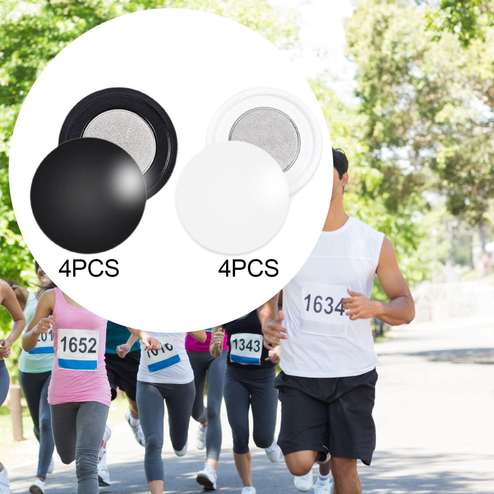 4 ペア磁気レースよだれかけクリップランニングギアランナー用 - Running Gear Track のレビューと価格
