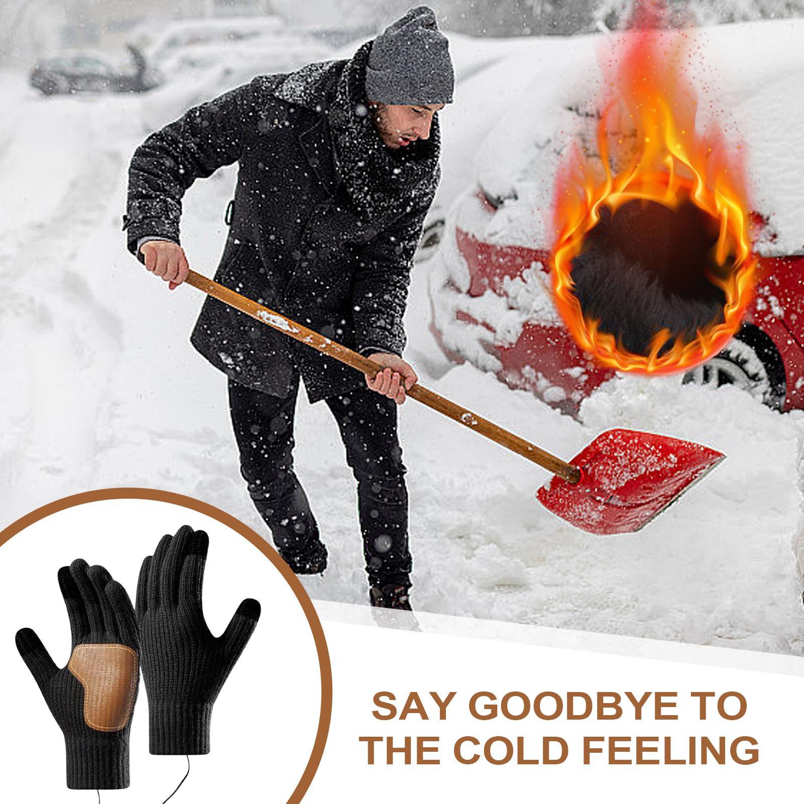 タッチスクリーン付きUSB加熱グローブ、スキー、ランニング用 - Running Gear Cold Weather Men のレビューと価格