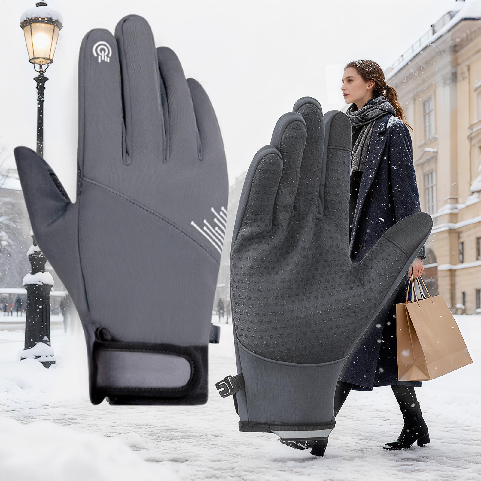 冬用暖かい手袋 防風 タッチスクリーン対応 寒さ対策 スノー - Running Gear In Snow のレビューと価格