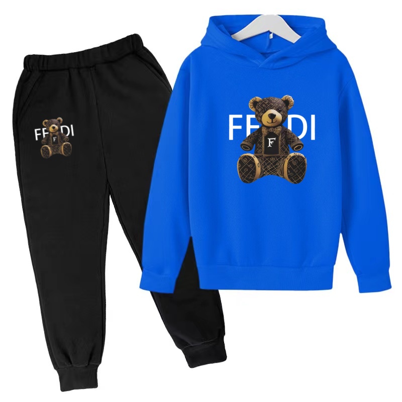 キッズプルオーバー秋服パーカー文字クマコート男の子女の子3- - Running Gear Kids のレビューと価格