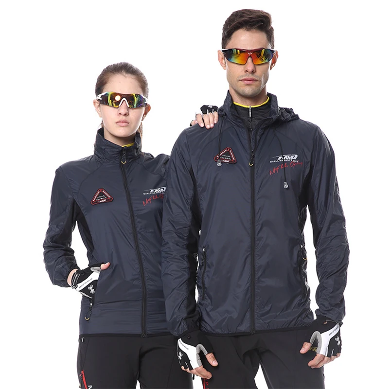 男性と女性のための防水サイクリングジャケット,反射性,防風, - Running Gear Jacket のレビューと価格