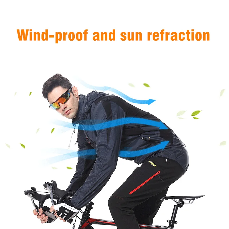 男性と女性のための防水サイクリングジャケット,反射性,防風, - Running Gear Jacket のレビューと価格