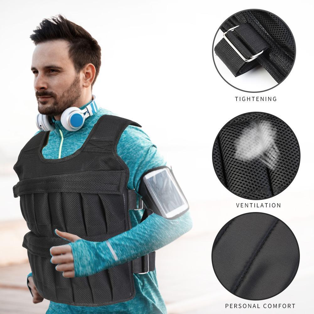 3/15/35kg ジャケット 調節可能なワークアウトウェイ - Running Gear Jacket のレビューと価格