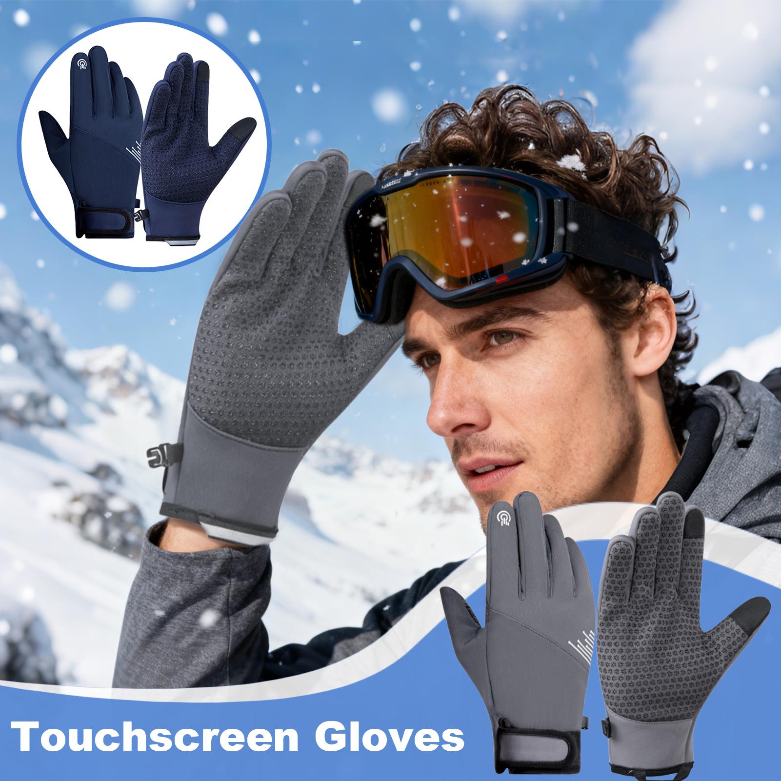 冬用手袋 メンズ 防風 タッチスクリーン対応 寒さ対策 スノ - Running Gear In Snow のレビューと価格