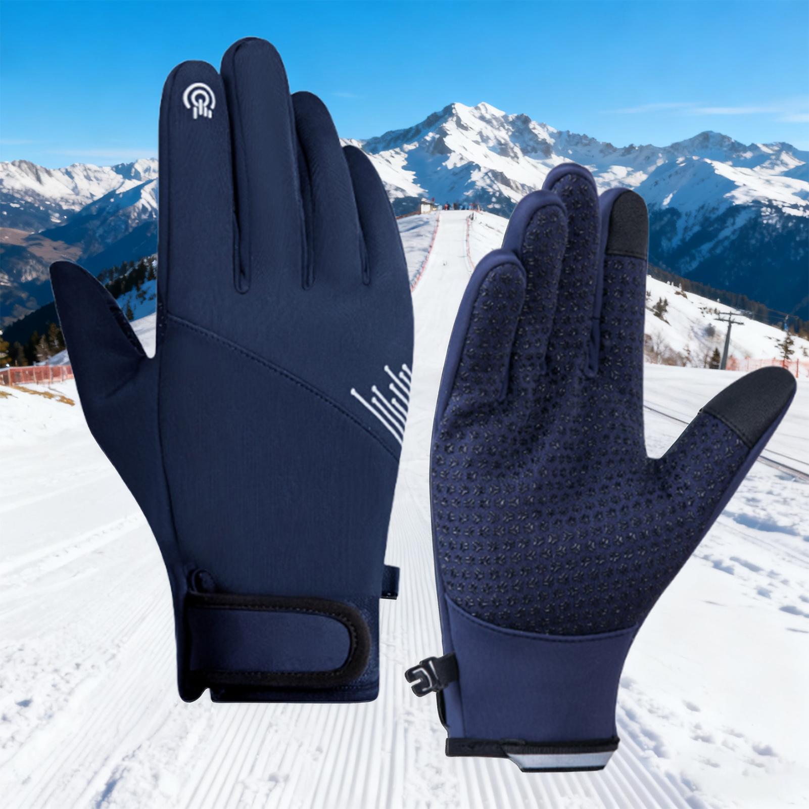 冬用手袋 メンズ 防風 タッチスクリーン対応 寒さ対策 スノ - Running Gear In Snow のレビューと価格