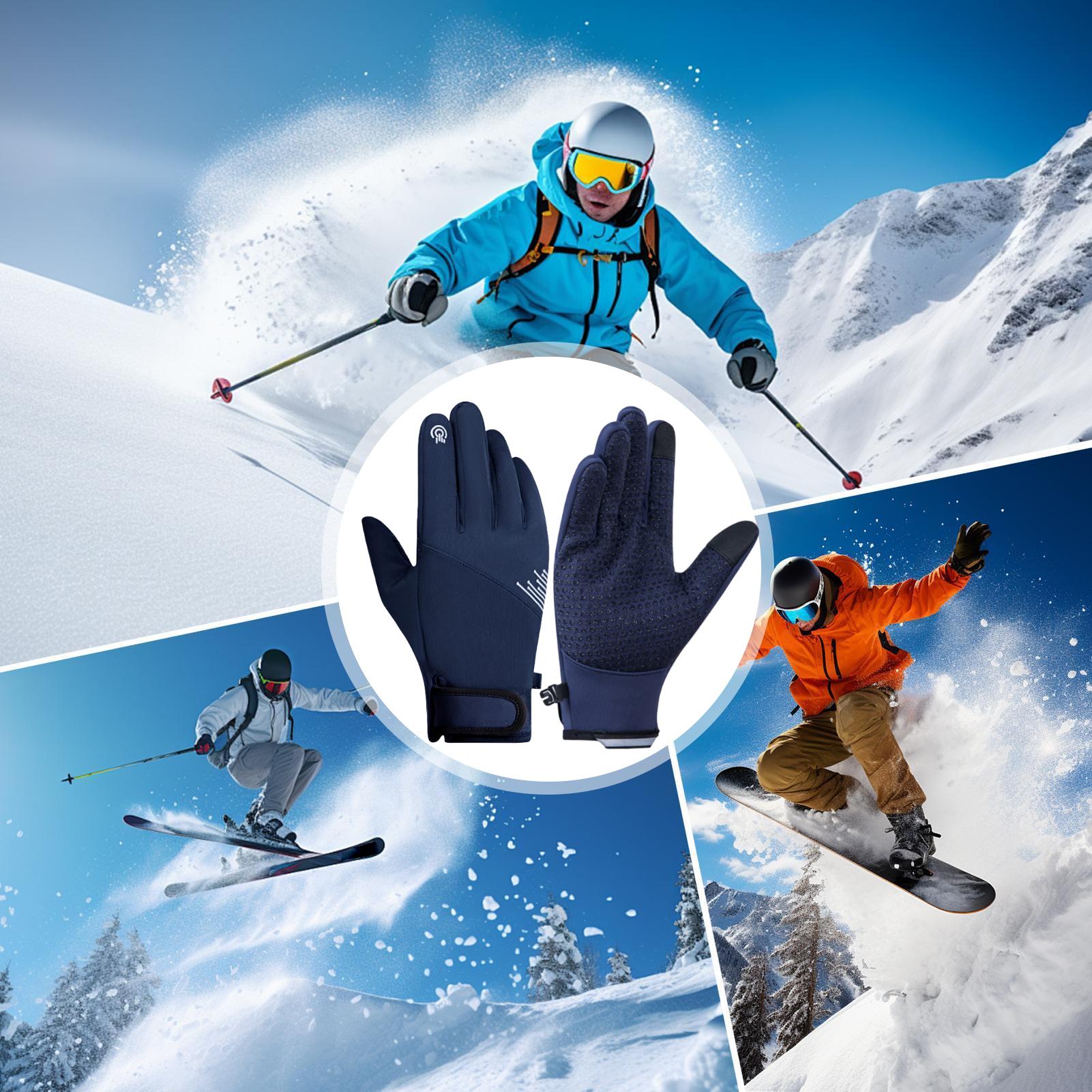 冬用手袋 メンズ 防風 タッチスクリーン対応 寒さ対策 スノ - Running Gear In Snow のレビューと価格