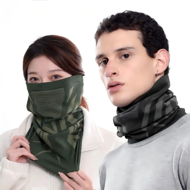 防風暖かいゼブラストライプフェイスマスクスカーフ、モトラン、 - Running Gear In Snow のレビューと価格