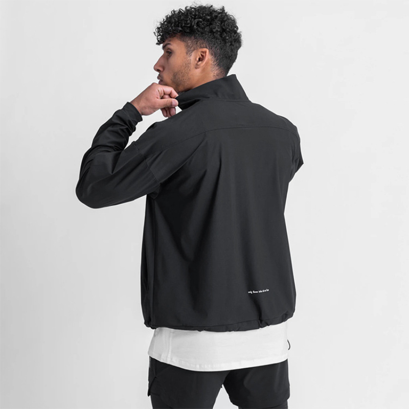 メンズジムランニングパーカー、ボディビルダージャケット、アウ - Running Gear Jacket のレビューと価格