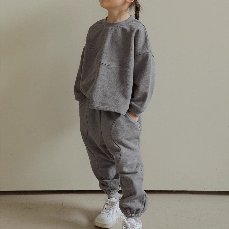 子供用フリーススウェットシャツとパンツ,厚手のスポーツセット - Running Gear Kids のレビューと価格