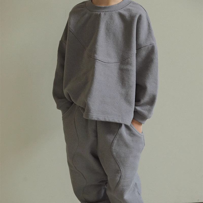 子供用フリーススウェットシャツとパンツ,厚手のスポーツセット - Running Gear Kids のレビューと価格