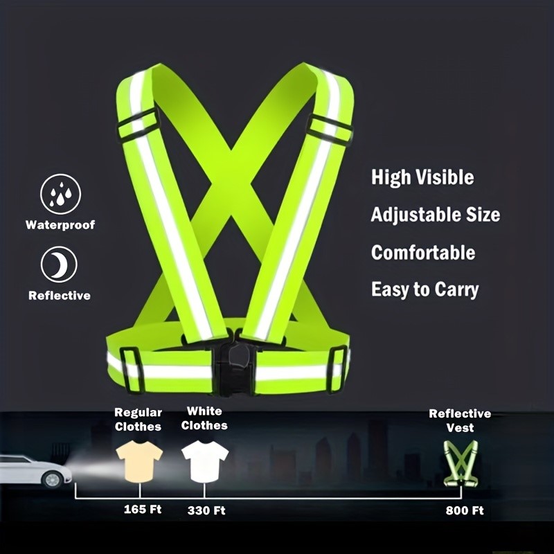 高視認性反射安全ベストジャケット夜間ランニングスポーツ高地作 - Running Gear Jacket のレビューと価格