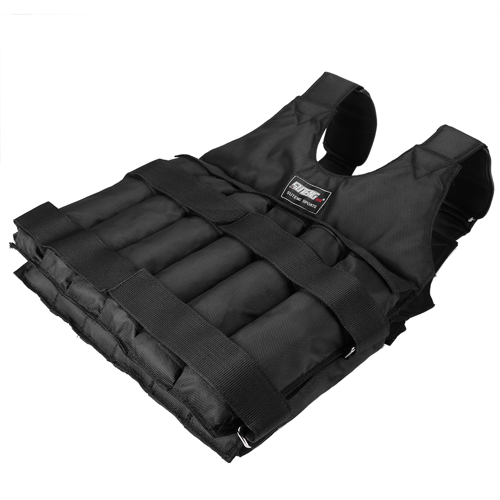1 - 110LBS 調節可能な加重ベストランニングローディ - Running Gear Jacket のレビューと価格