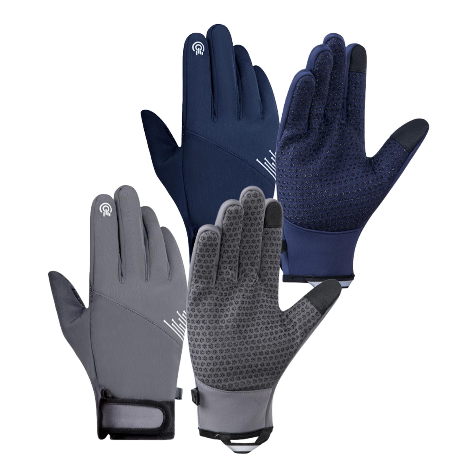 1 ペア冬用手袋防風タッチスクリーン防寒ギアスノーグローブラ - Running Gear In Snow のレビューと価格