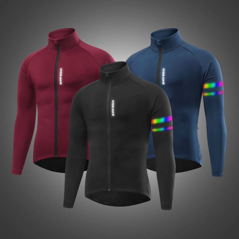 WOSAWE メンズサーマルウィンターサイクリングジャケット - Running Gear Jacket のレビューと価格